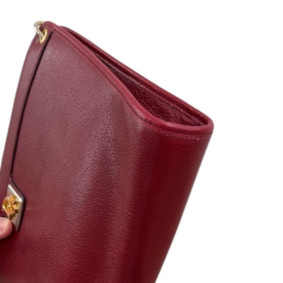 Christian Dior Vintage Shoulder Bag Red Leather purse as is - Picture 4 of 13